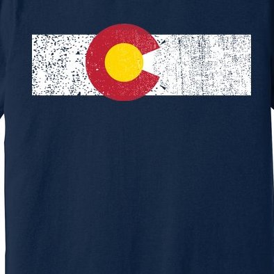 Distressed Colorado State Flag Denver Co Patriotic Premium T-Shirt