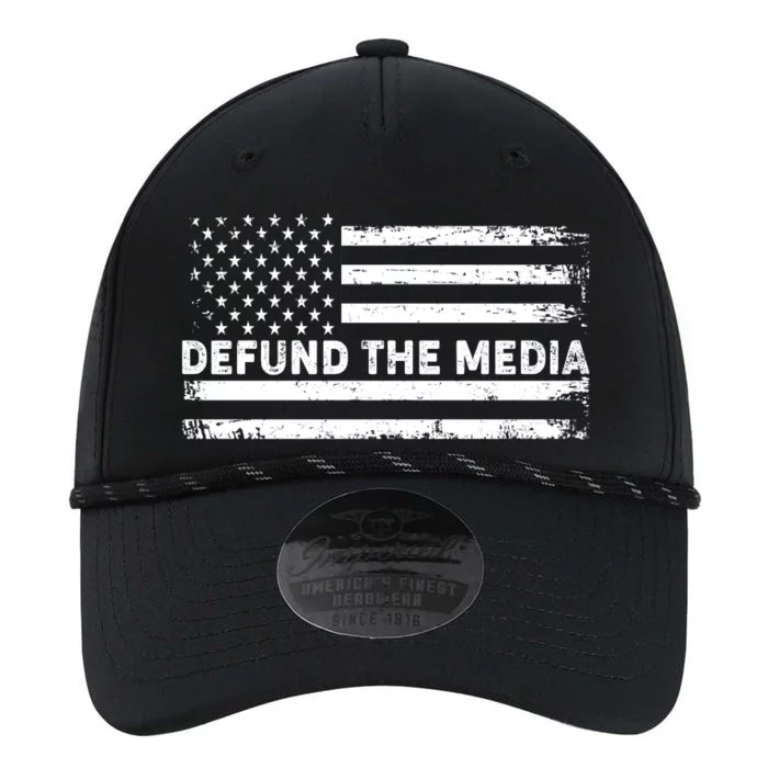 Distressed Defund The Media American Flag Performance The Dyno Cap