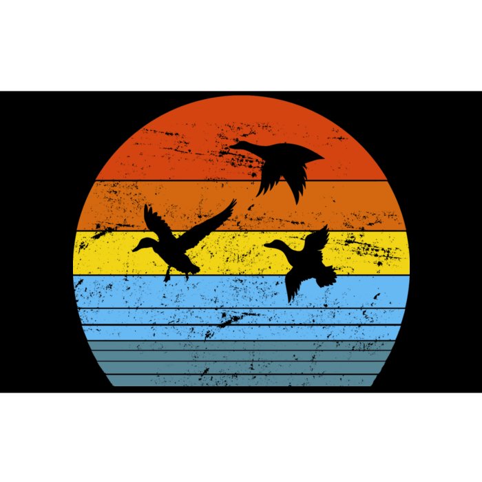 Distressed Duck Hunting Bumper Sticker