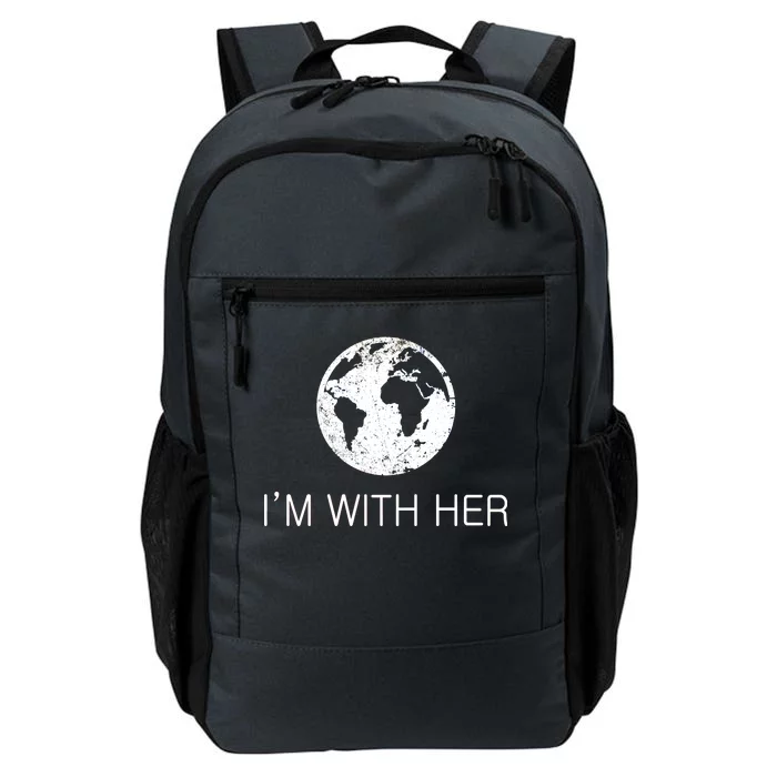 Distressed Earth Day I'm With Her Science March Daily Commute Backpack