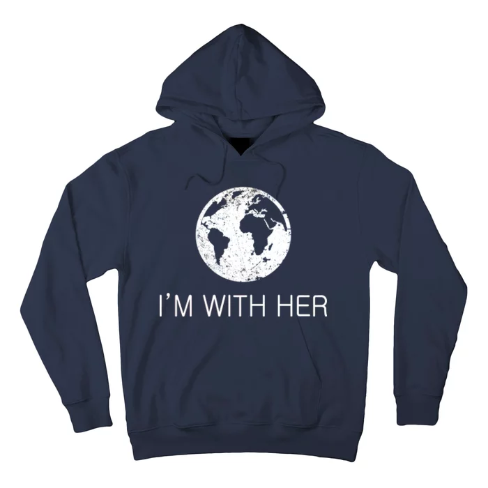 Distressed Earth Day I'm With Her Science March Hoodie