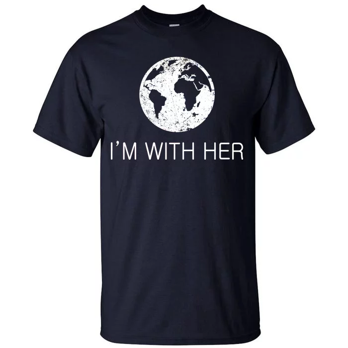 Distressed Earth Day I'm With Her Science March Tall T-Shirt