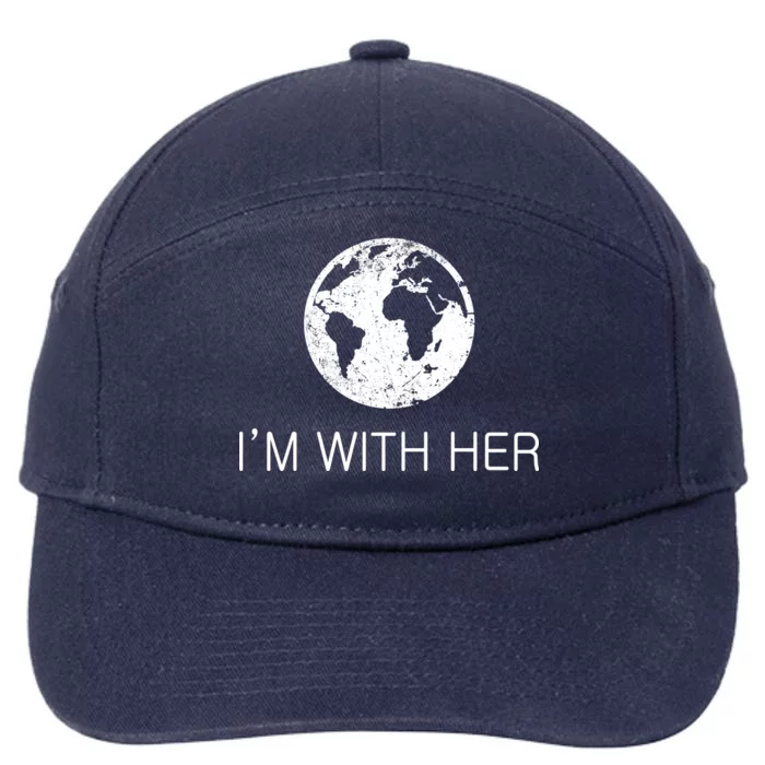 Distressed Earth Day I'm With Her Science March 7-Panel Snapback Hat