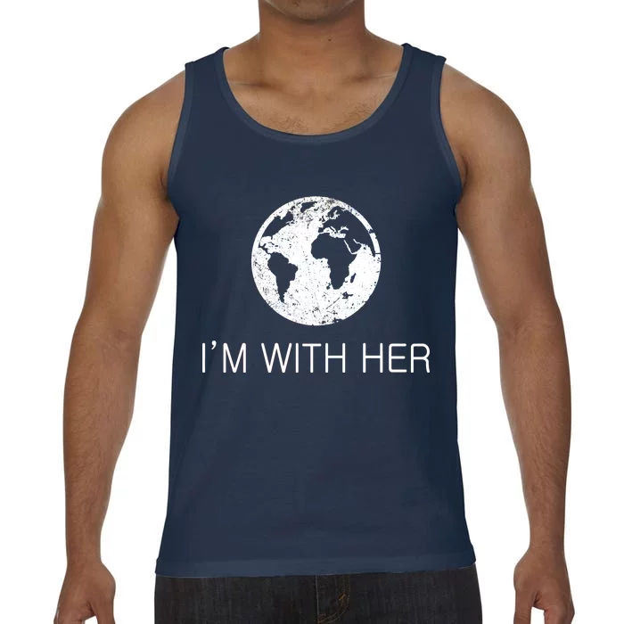 Distressed Earth Day I'm With Her Science March Comfort Colors® Tank Top