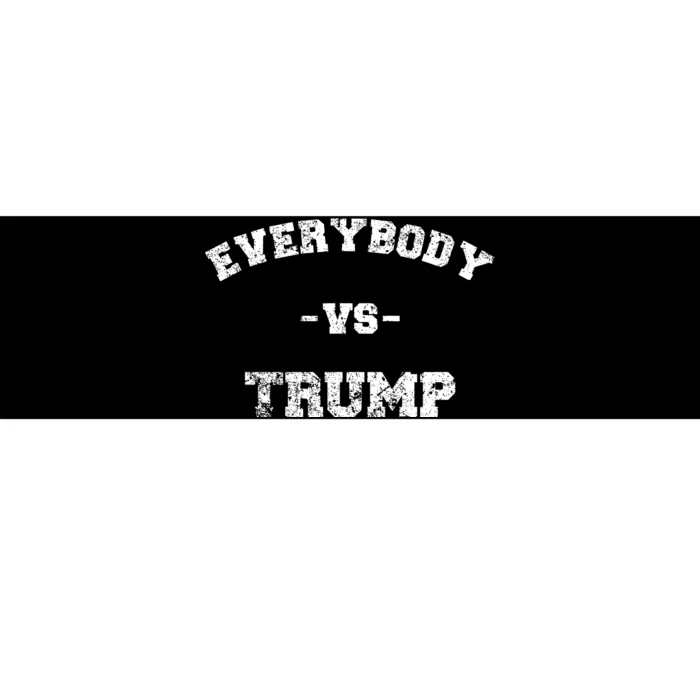 Distressed Everybody VS Trump Bumper Sticker