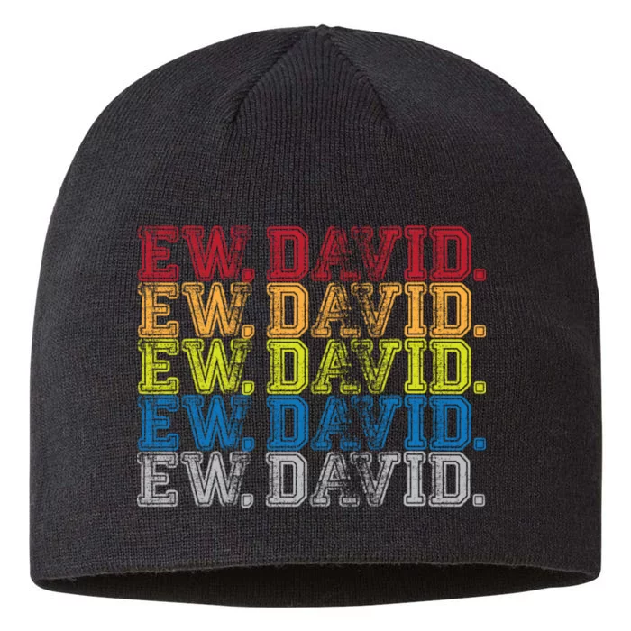 Distressed Ew, David 8 1/2in Sustainable Knit Beanie