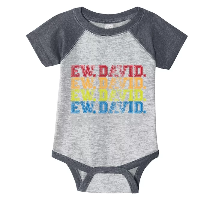 Distressed Ew, David Infant Baby Jersey Bodysuit