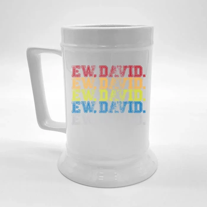 Distressed Ew, David Front & Back Beer Stein