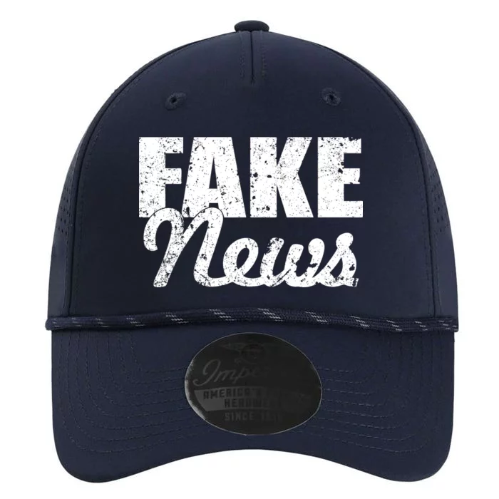 Distressed Fake News Logo Performance The Dyno Cap