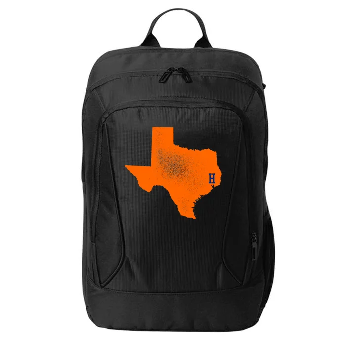 Distressed Houston Texas Baseball Fan City Backpack