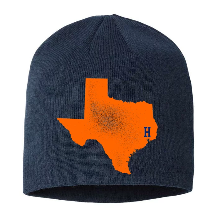 Distressed Houston Texas Baseball Fan 8 1/2in Sustainable Knit Beanie