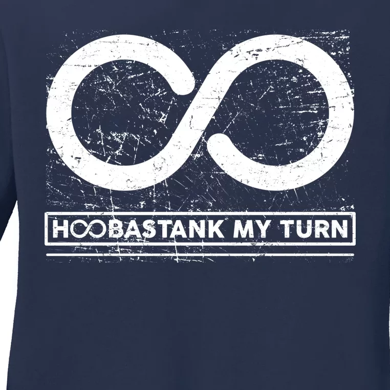 Distressed Infinity Hoobastank My Turn Ladies Long Sleeve Shirt