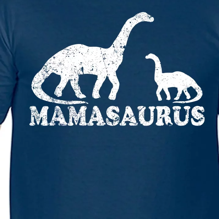 Distressed Mamasaurus Mom Mama Mother Dinosaur Comfort Colors T-Shirt