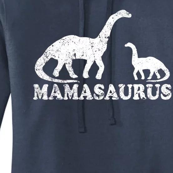 Distressed Mamasaurus Mom Mama Mother Dinosaur Women's Pullover Hoodie