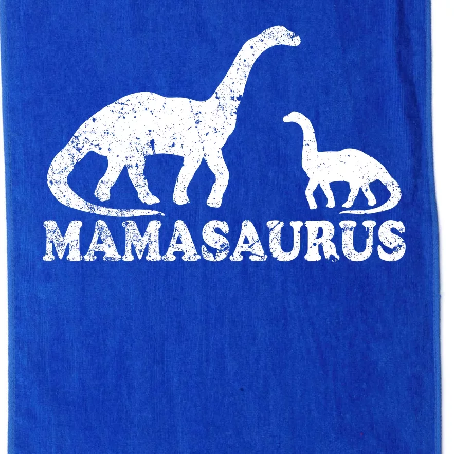 Distressed Mamasaurus Mom Mama Mother Dinosaur Platinum Collection Golf Towel