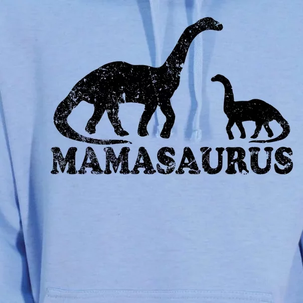 Distressed Mamasaurus Mom Mama Mother Dinosaur Unisex Surf Hoodie