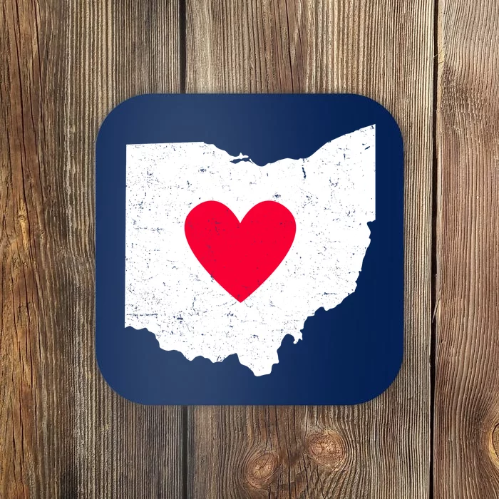 Distressed Ohio State Love Coaster