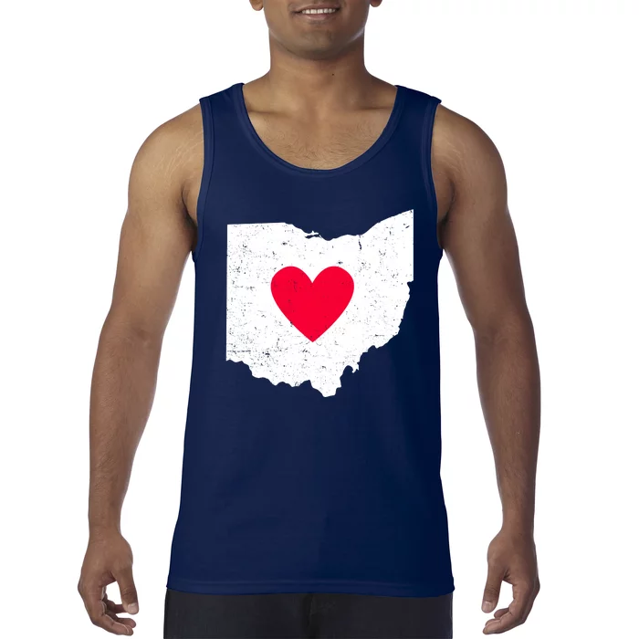 Distressed Ohio State Love Tank Top