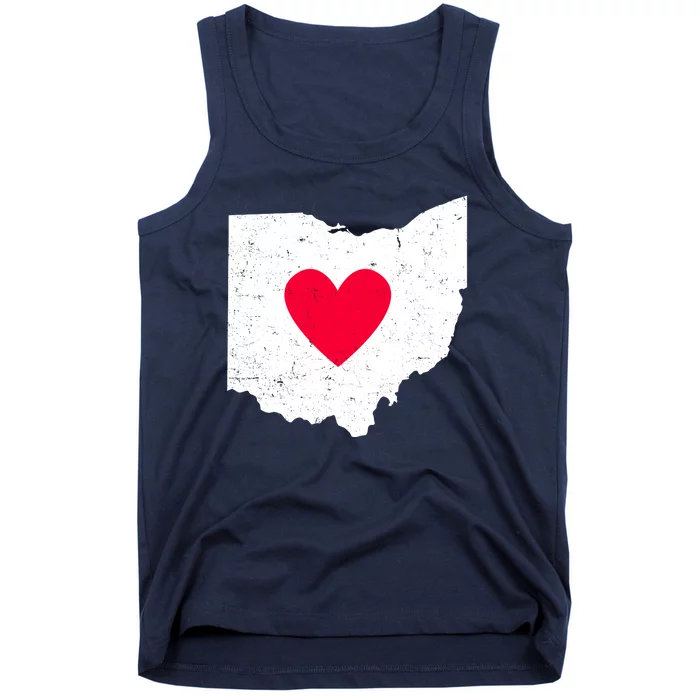 Distressed Ohio State Love Tank Top