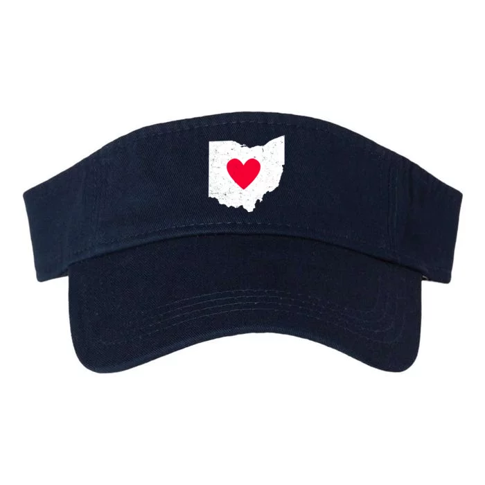 Distressed Ohio State Love Valucap Bio-Washed Visor