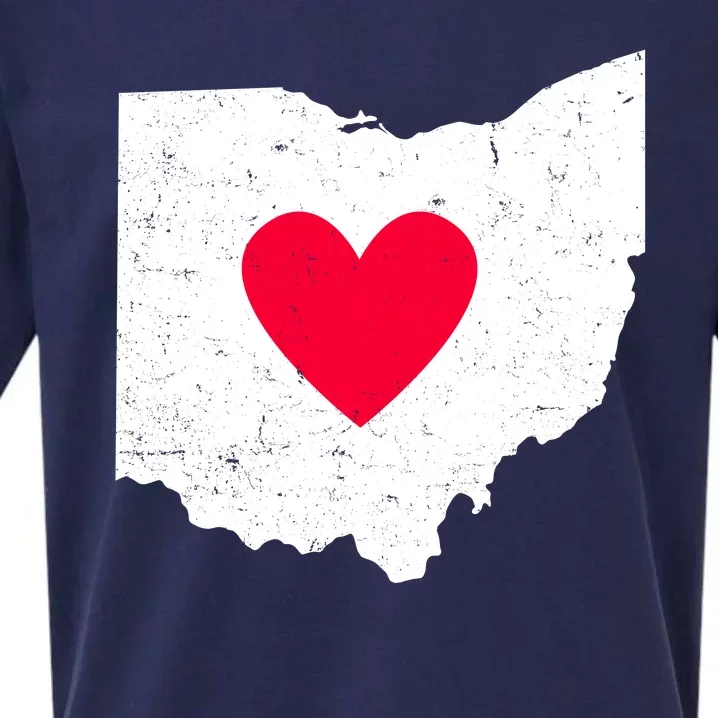 Distressed Ohio State Love Sueded Cloud Jersey T-Shirt