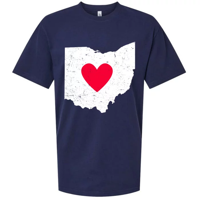 Distressed Ohio State Love Sueded Cloud Jersey T-Shirt