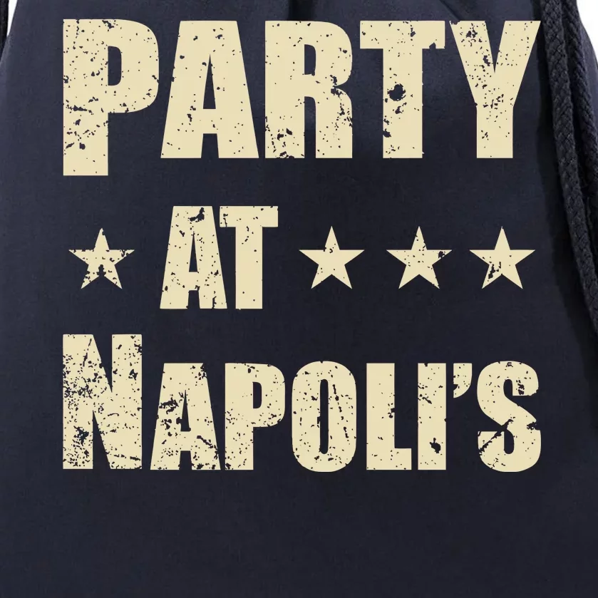 Distressed Party at Napoli's Drawstring Bag