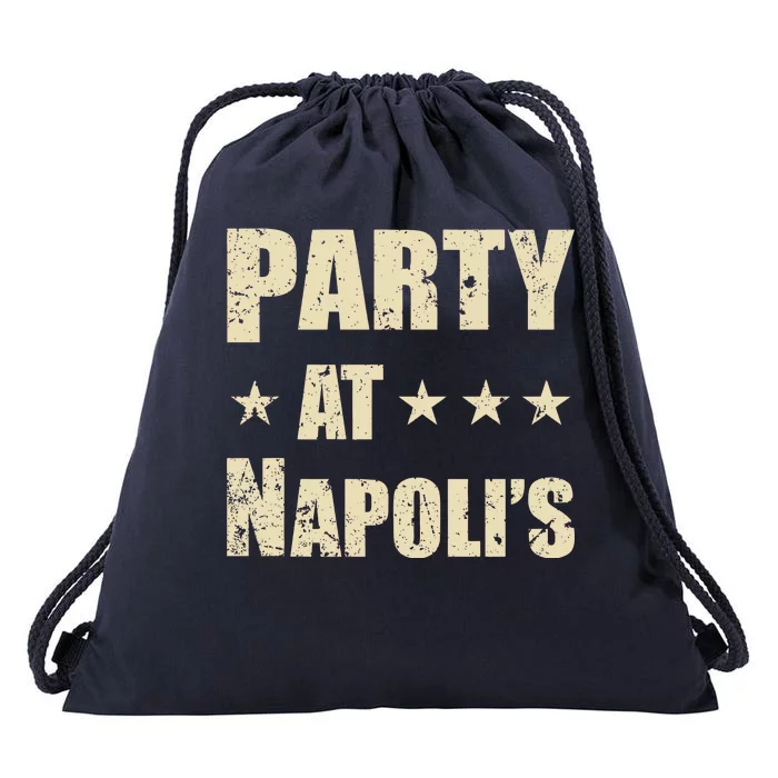 Distressed Party at Napoli's Drawstring Bag