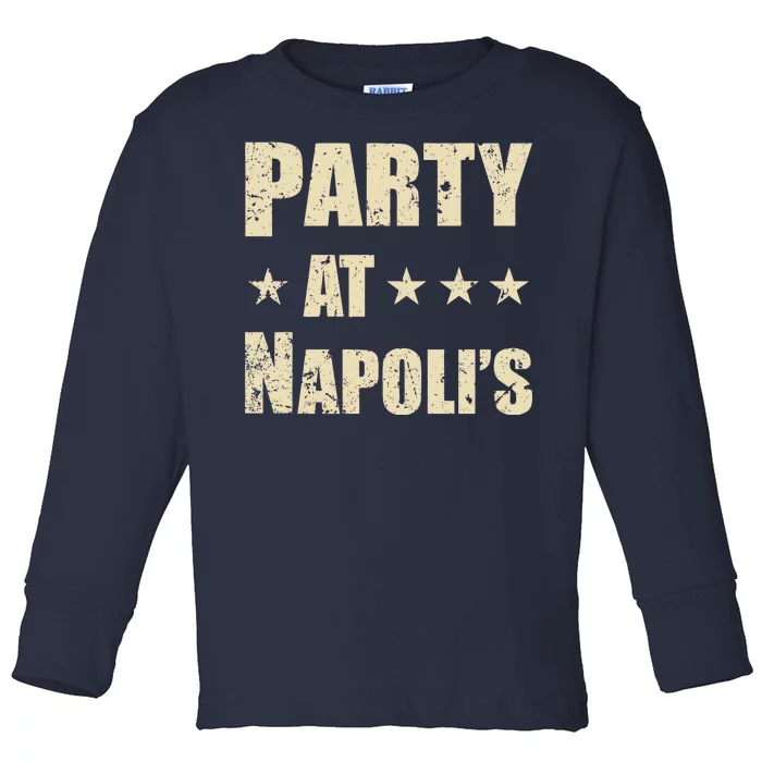 Distressed Party at Napoli's Toddler Long Sleeve Shirt