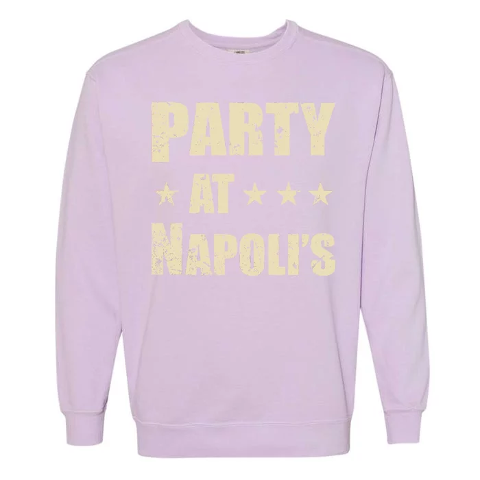 Distressed Party at Napoli's Garment-Dyed Sweatshirt