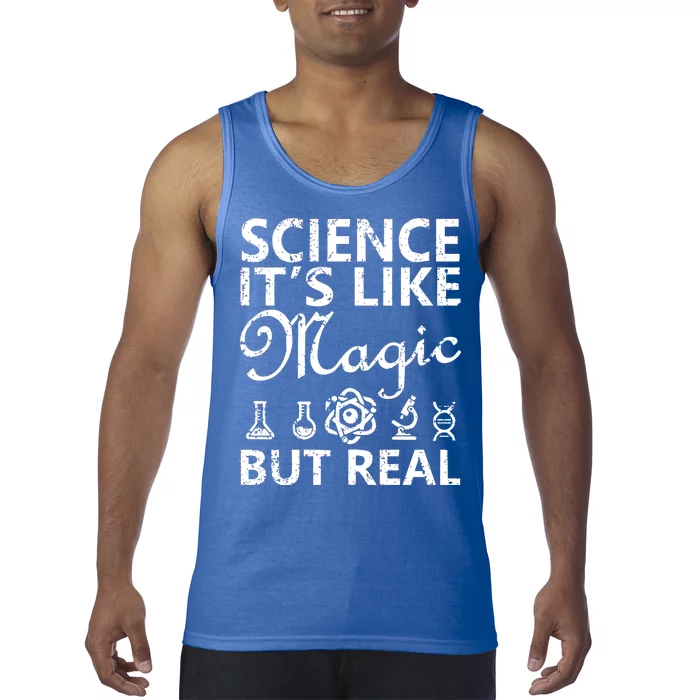 Distressed Science It's Like Magic But Real March For Science Tank Top