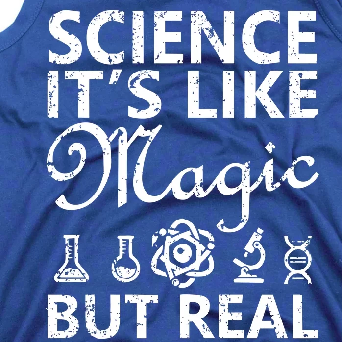 Distressed Science It's Like Magic But Real March For Science Tank Top