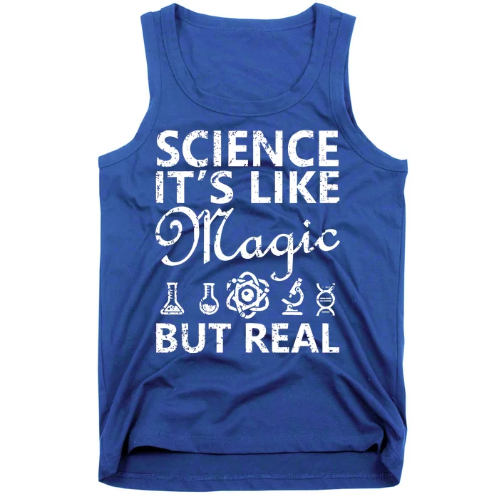 Distressed Science It's Like Magic But Real March For Science Tank Top