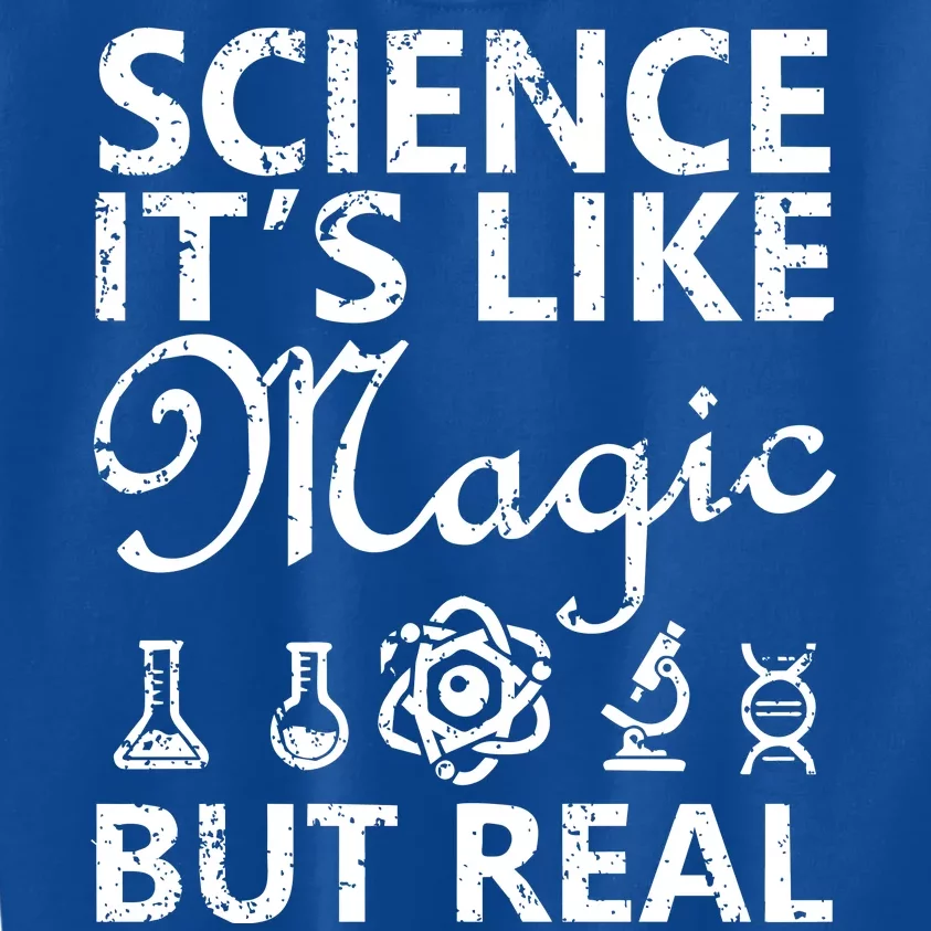 Distressed Science It's Like Magic But Real March For Science Kids Sweatshirt