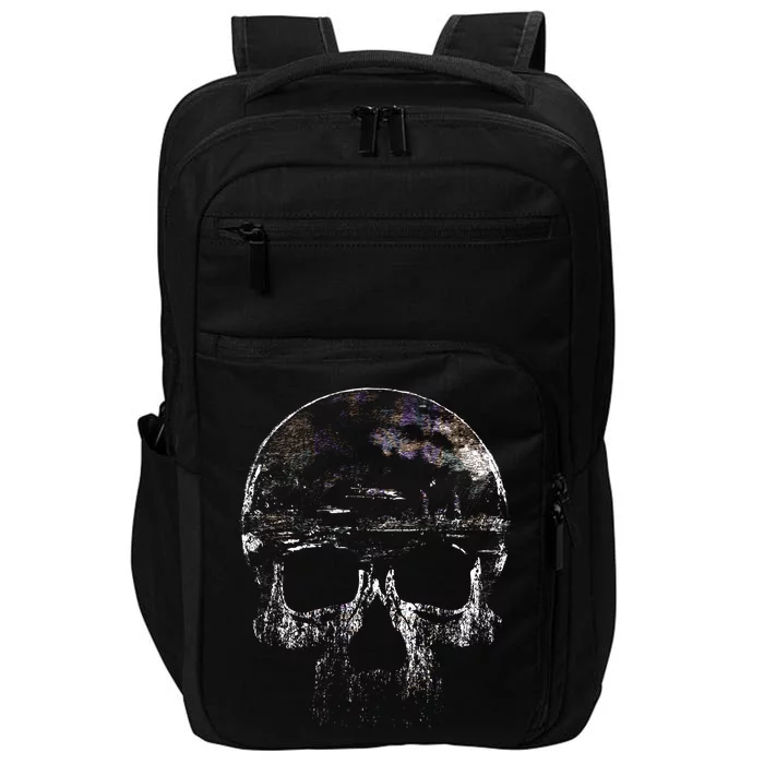 Distressed Skull Graphic Impact Tech Backpack