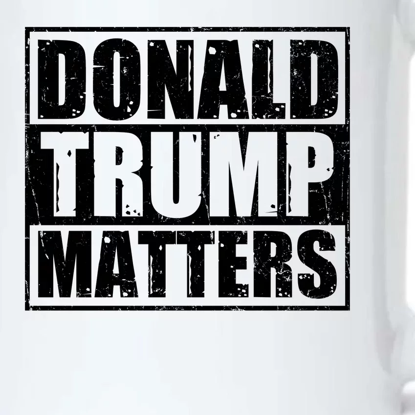 Distressed Straight Outta Donald Trump Matters Black Color Changing Mug