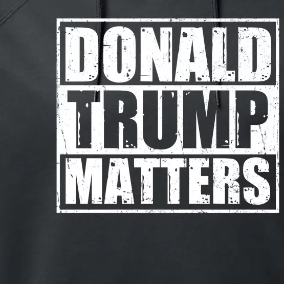 Distressed Straight Outta Donald Trump Matters Performance Fleece Hoodie