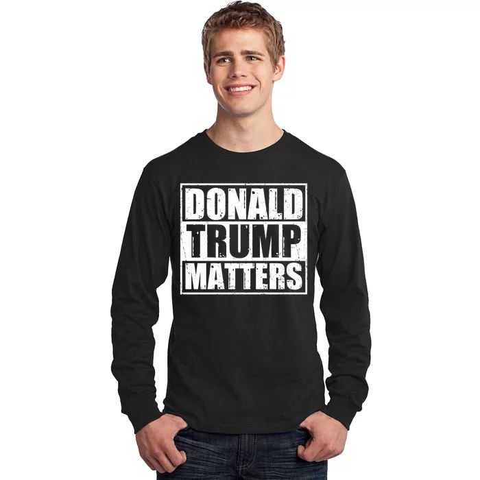 Distressed Straight Outta Donald Trump Matters Long Sleeve Shirt