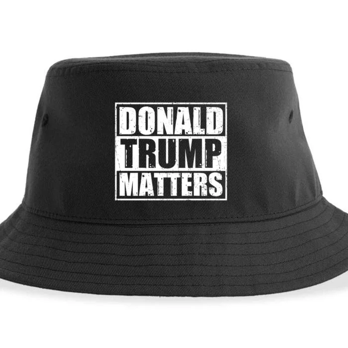 Distressed Straight Outta Donald Trump Matters Sustainable Bucket Hat