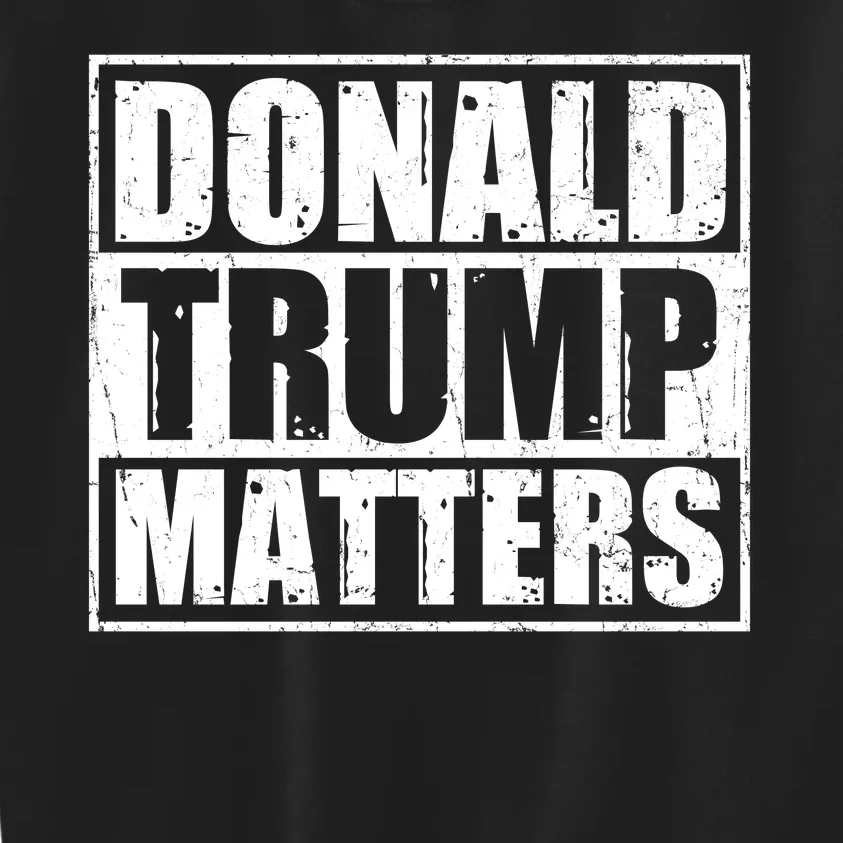 Distressed Straight Outta Donald Trump Matters Kids Sweatshirt