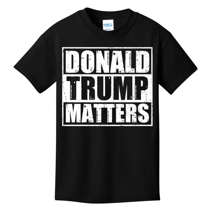 Distressed Straight Outta Donald Trump Matters Kids T-Shirt