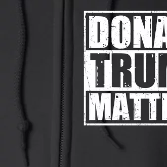 Distressed Straight Outta Donald Trump Matters Full Zip Hoodie