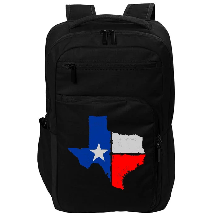 Distressed Texas State Map Flag Impact Tech Backpack