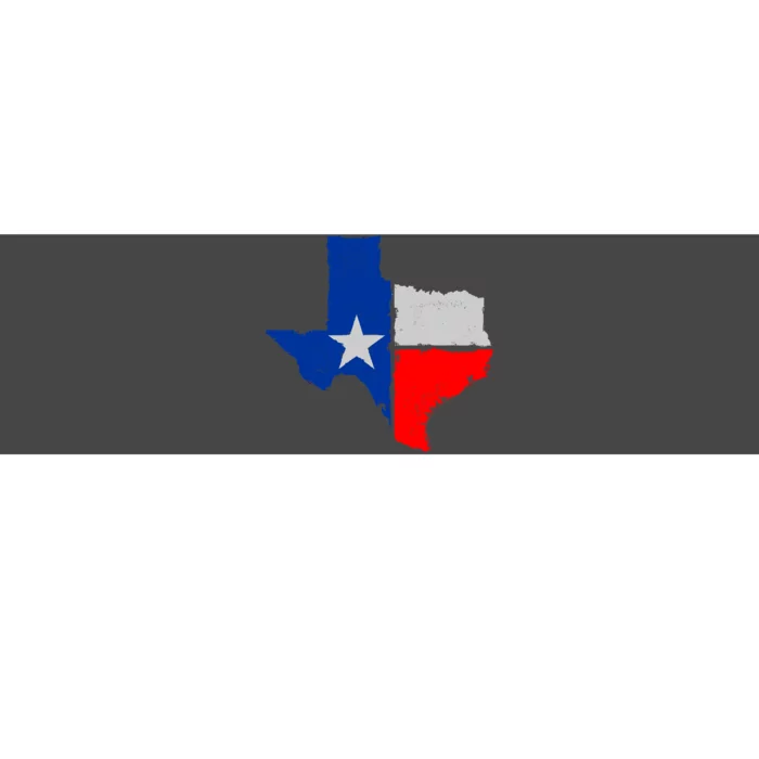 Distressed Texas State Map Flag Bumper Sticker