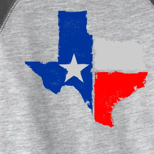 Distressed Texas State Map Flag Toddler Fine Jersey T-Shirt