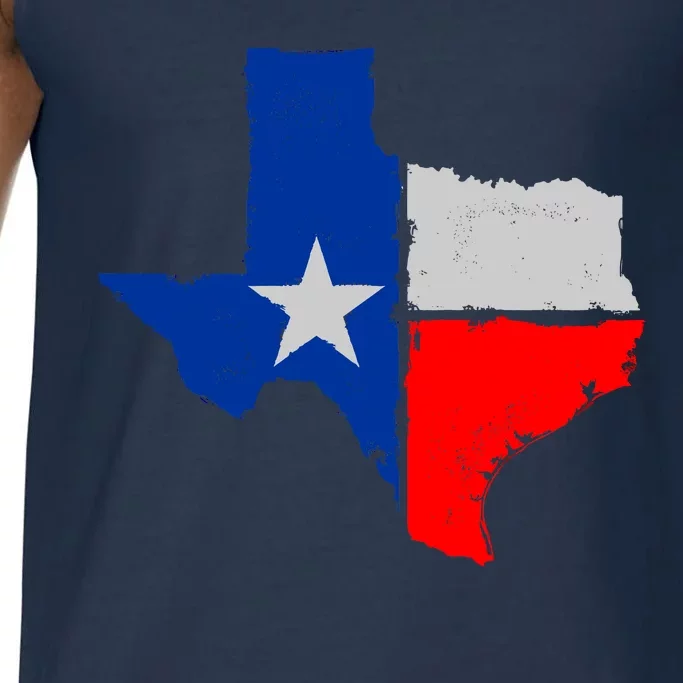 Distressed Texas State Map Flag Comfort Colors® Tank Top