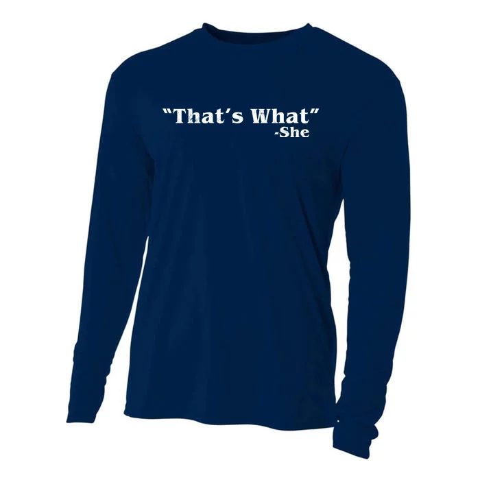 Distressed That's What - She Cooling Performance Long Sleeve Crew