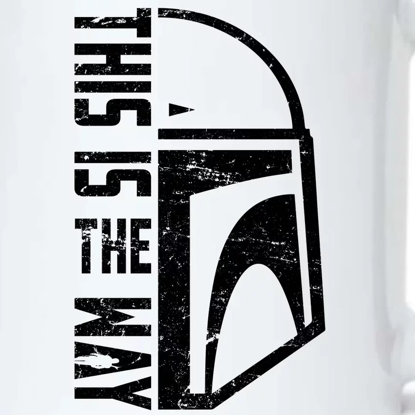 Distressed This Is The Way Helmet Black Color Changing Mug