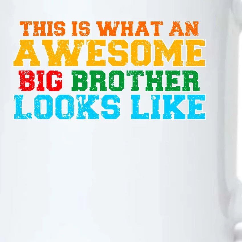 Distressed This is What an Awesome Big Brother Looks Like Black Color Changing Mug