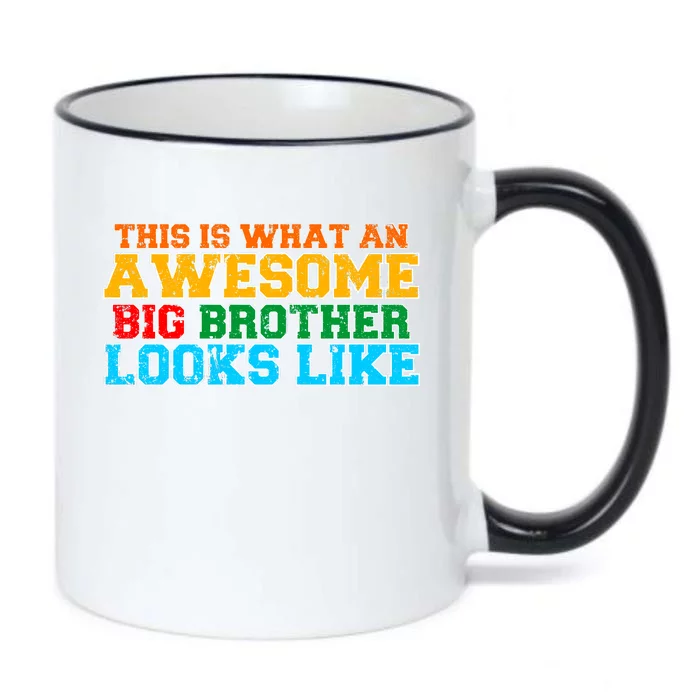 Distressed This is What an Awesome Big Brother Looks Like Black Color Changing Mug